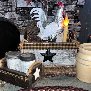 Rustic Farmhouse 2 piece Set wooden Handmade boxes, boxes only!!